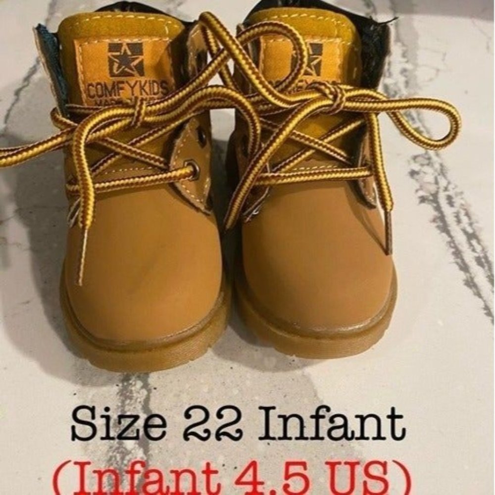 Baby Construction Boots Size 4.5